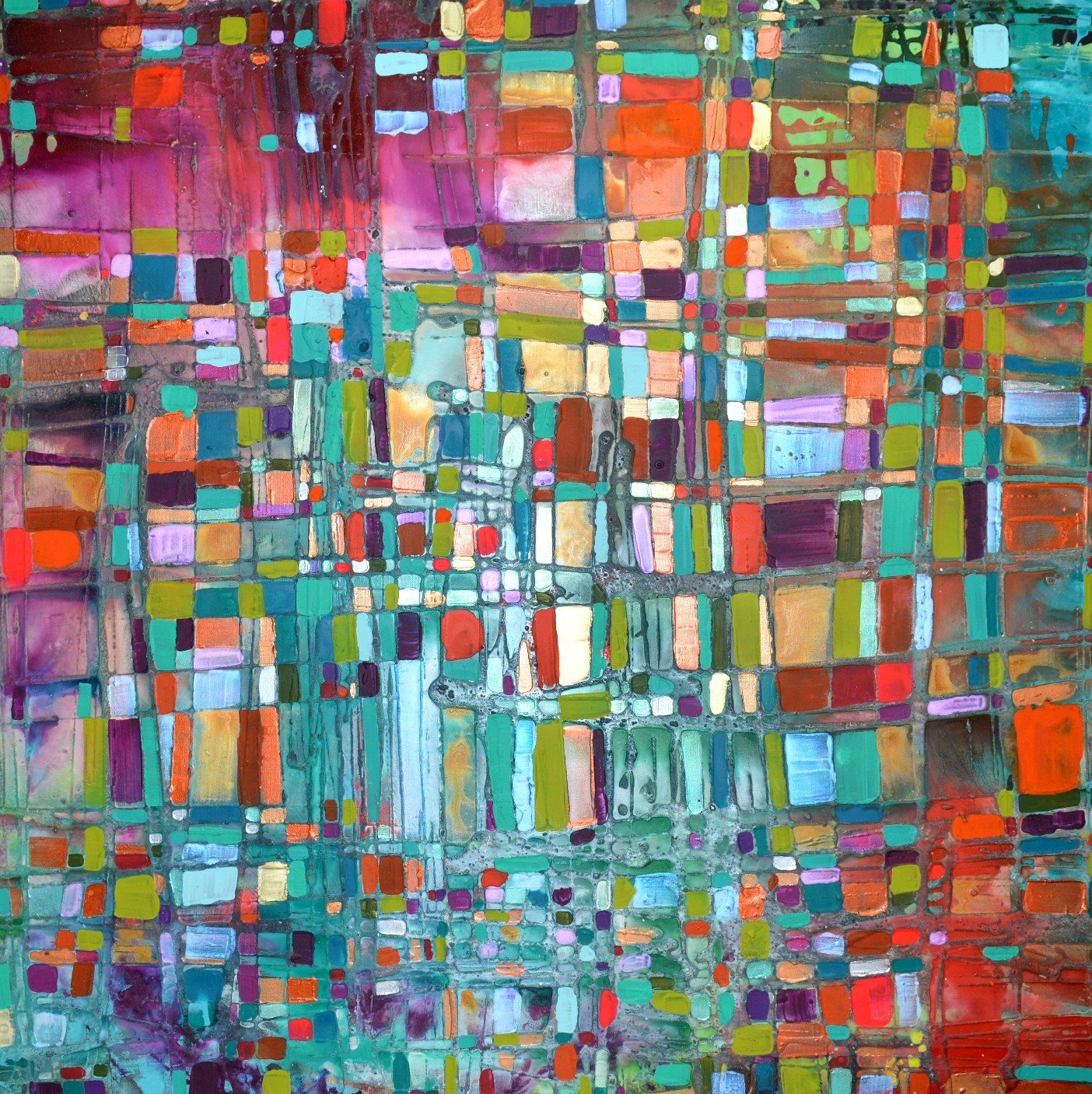 original abstract art paintings by colour