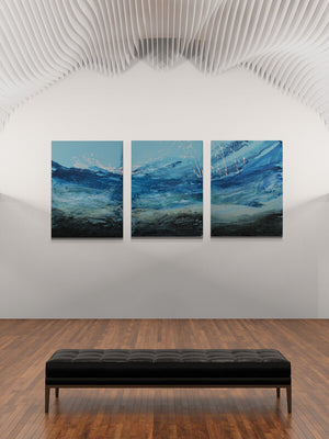 NEW: Dancing Waves - XL Original Abstract Wall Art