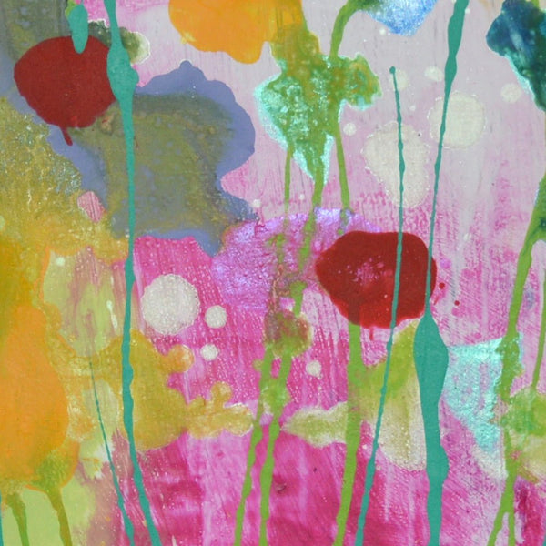 Spring Flowers - Original Abstract Wall Art By Caroline Ashwood