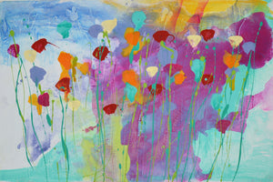 NEW: Swaying Blooms - Original Abstract Wall Art