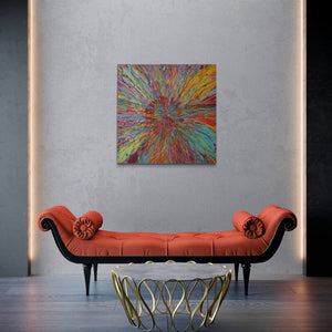 SALE: Blossom Blaze - Original Abstract Wall Art