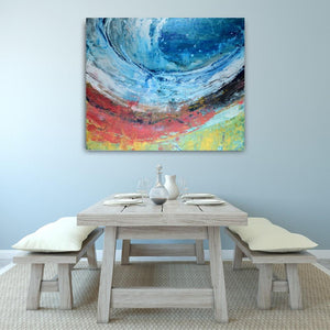 Beach Party - Original Large Abstract Art