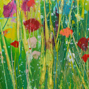 Blooming Summer - Original Abstract Large Art