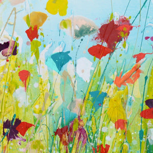 Blooming Summer - Original Abstract Large Art