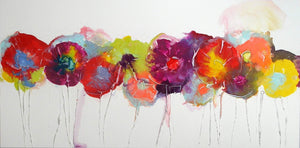 Bold Bright Blooms - Original Abstract Wall Art