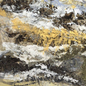 Golden Mountain - Large Original Abstract Art