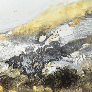 Golden Mountain - Large Original Abstract Art