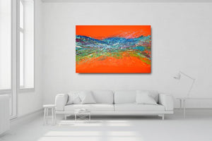 Mandarin Skies - Original Abstract Wall Art