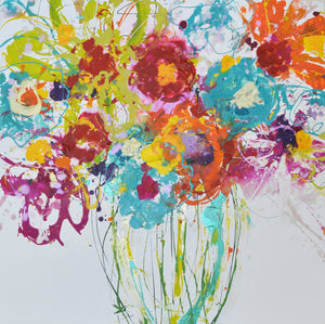 NEW: Spring Bouquet - Large Original Abstract Wall Art