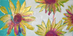 NEW: Sunny Blooms - Original Abstract Wall Art