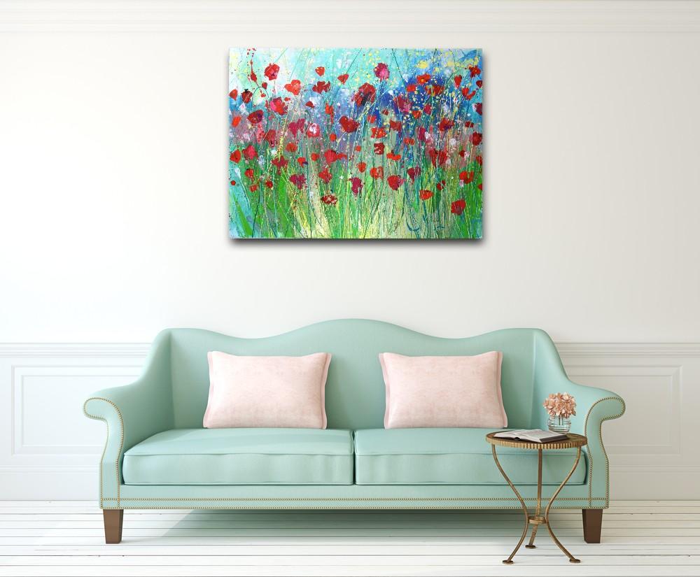 Poppies 2019 - Original Abstract Art By Caroline Ashwood