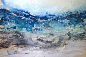 Sail Away - Large Original Abstract Wall Art By Caroline Ashwood