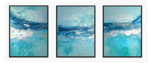 Sea Sparkle - Limited Edition Triptych Canvas Set