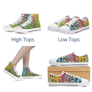 Sneakers - High or Low top - Choice of 12 styles