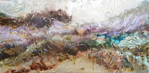 Wild Heather Landscape - Original Abstract Wall Art